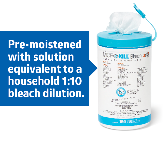 MicroKill Bleach Germicidal Bleach Wipes Medline Industries, Inc.