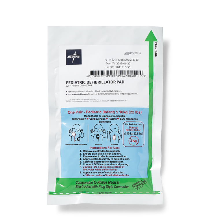 Medline Defibrillator Pads 