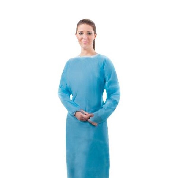 Blue Impervious Isolation Gowns