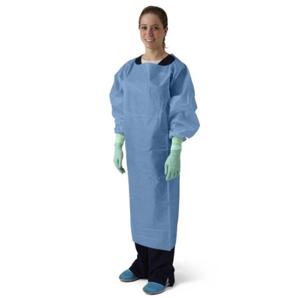 Blue Over the Head Isolation Gowns