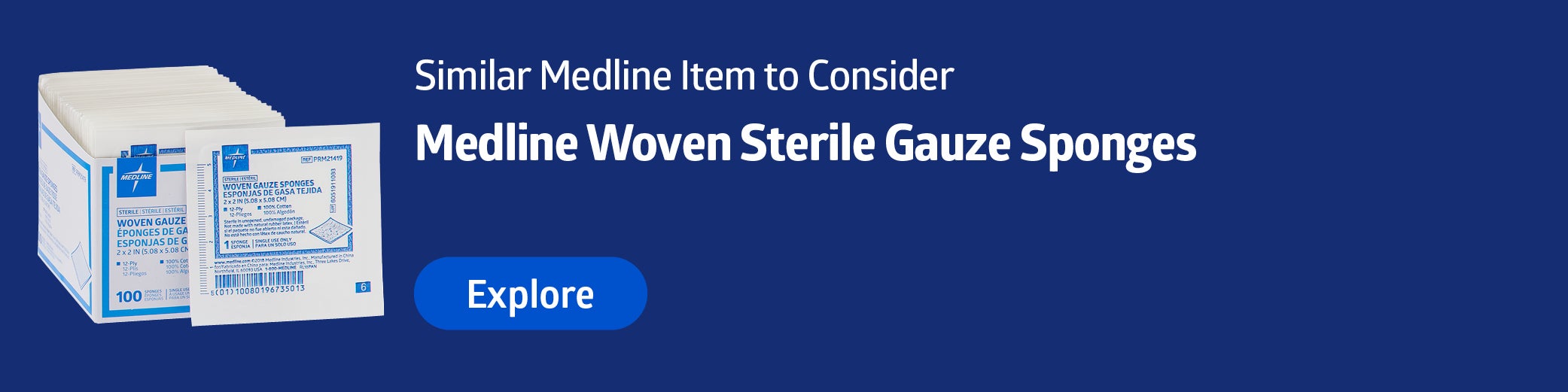 Curity Woven Gauze Sponges Medline Industries, Inc.
