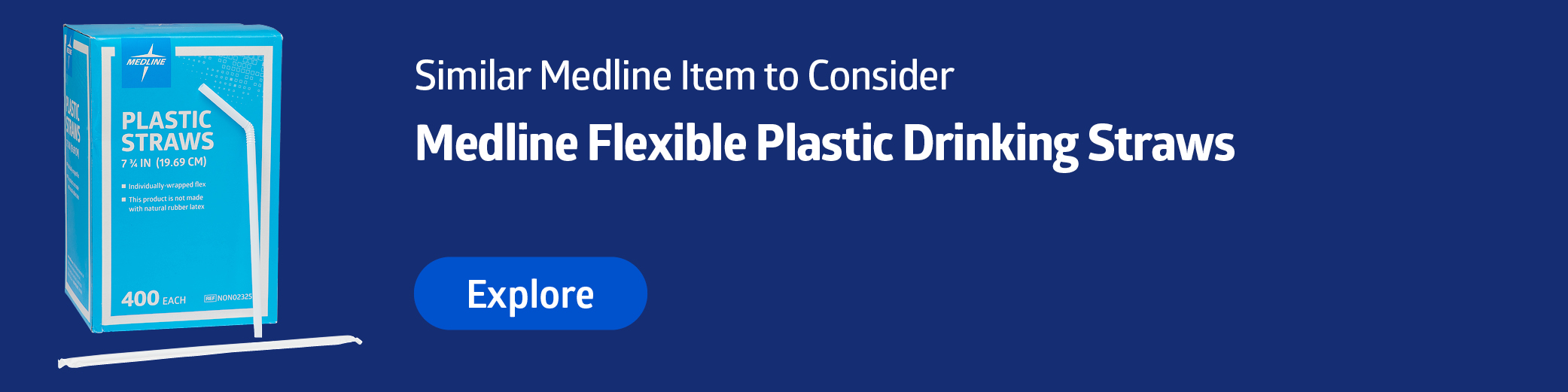 Flexible Plastic Drinking Straw-MED0083